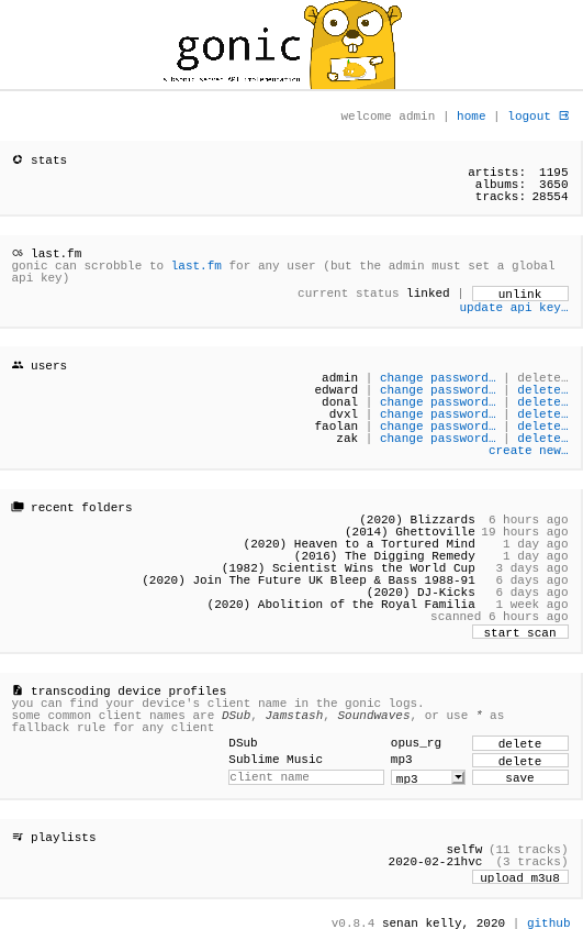 Gonic Screenshot