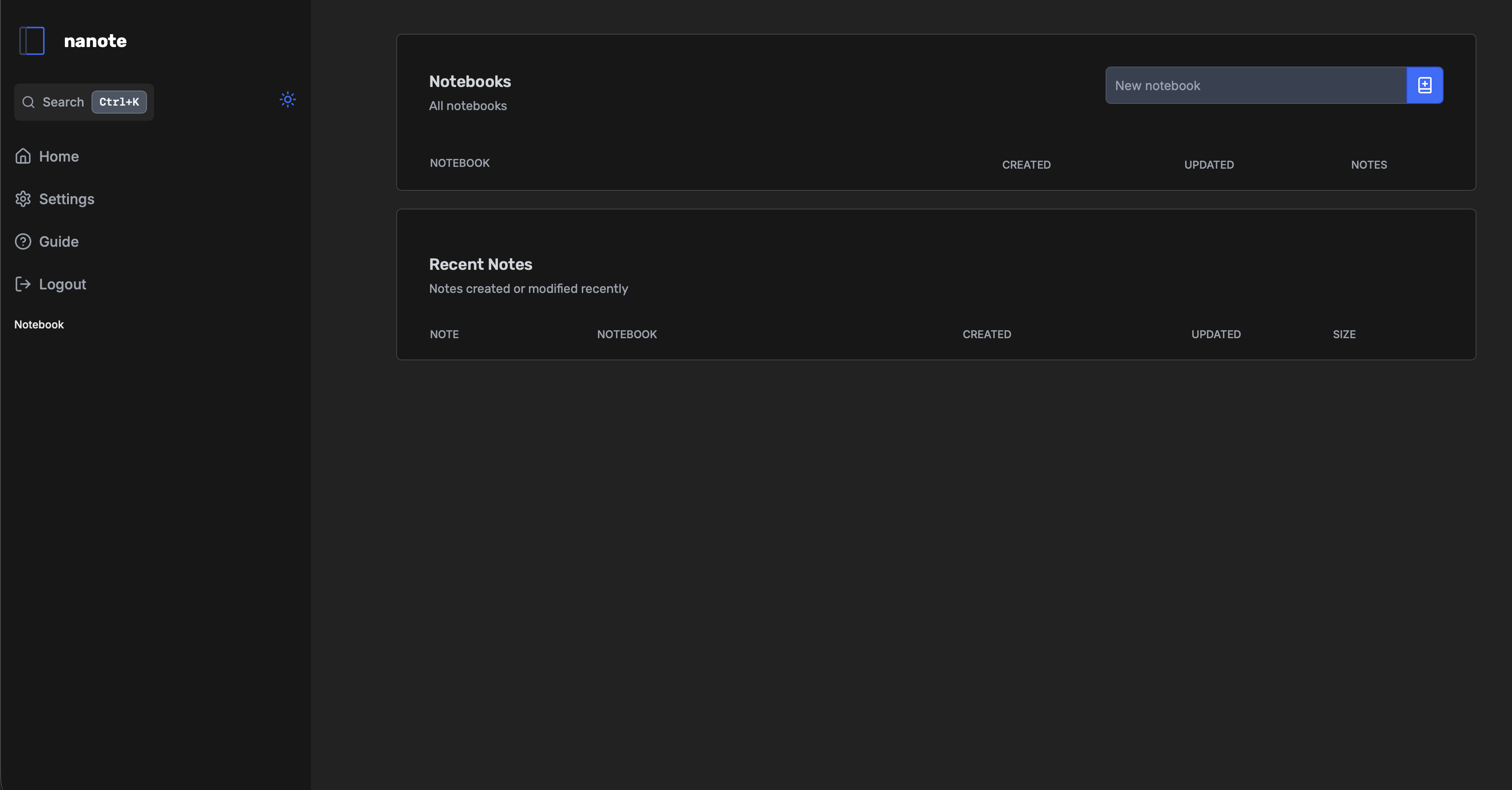 Nanote Screenshot