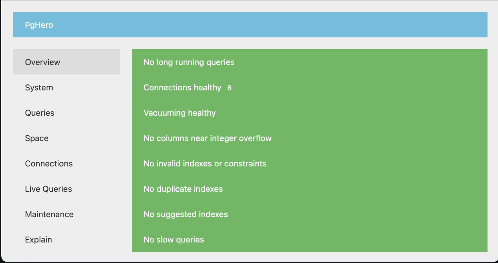 PgHero Screenshot