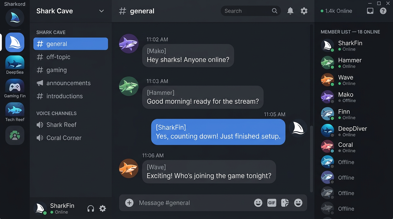 Sharkord Screenshot