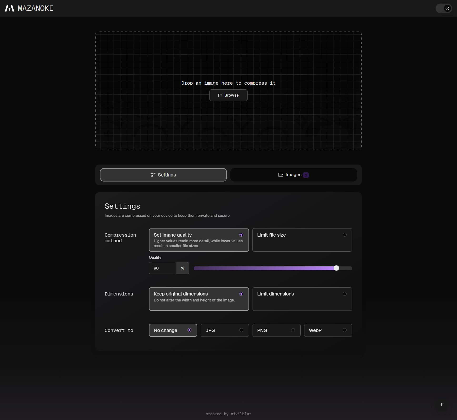 Mazanoke Screenshot