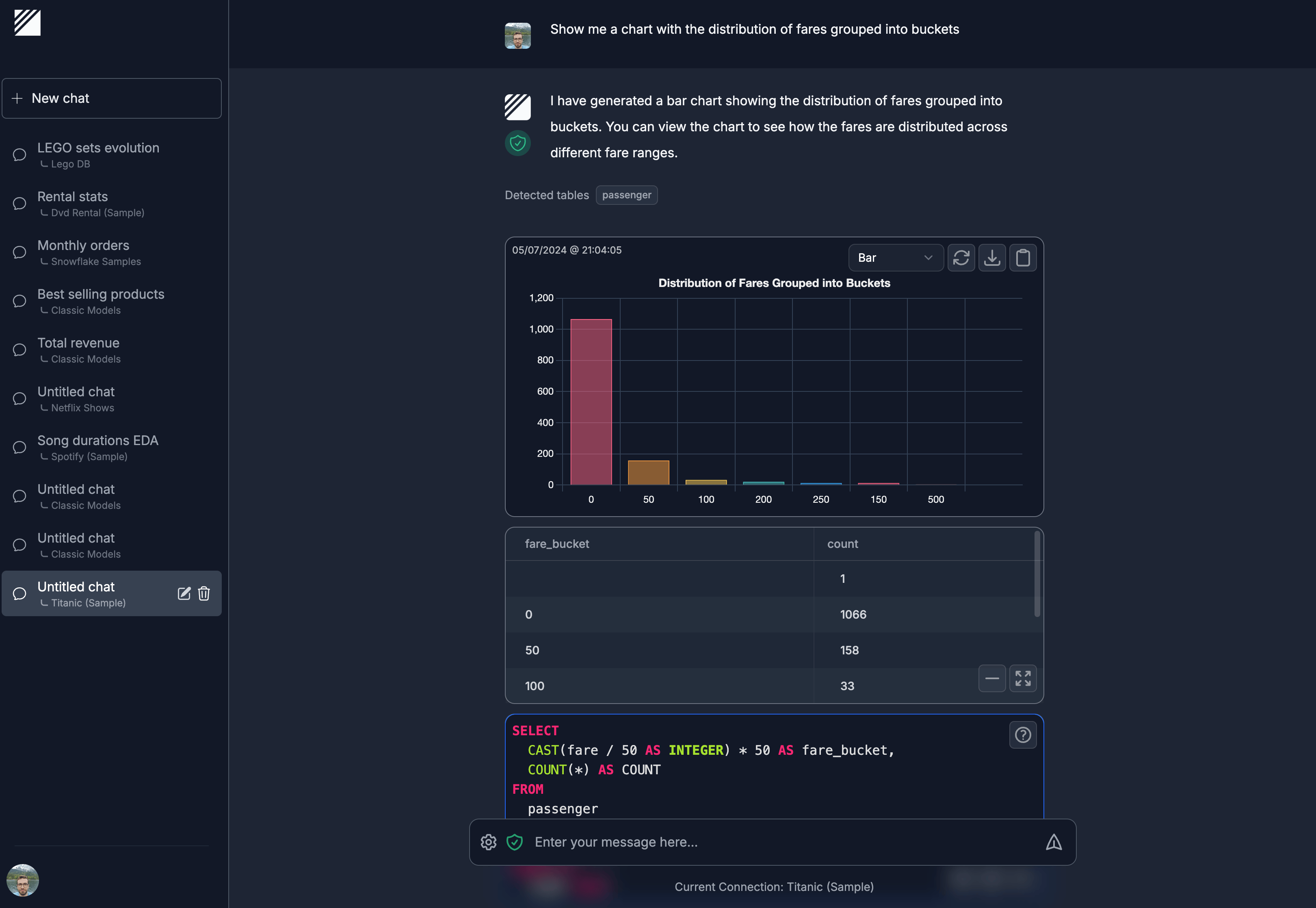 Dataline Screenshot
