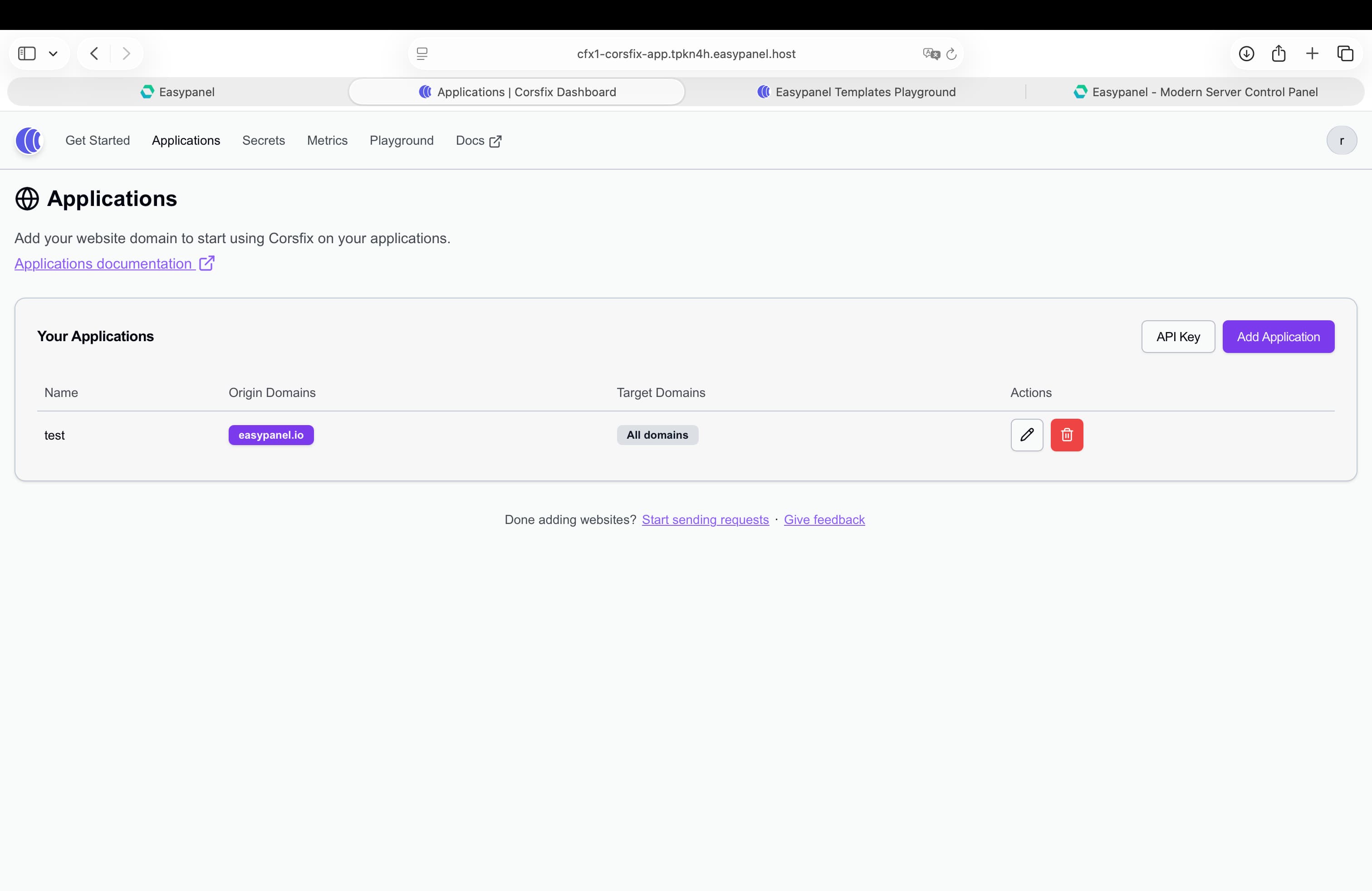 Corsfix Screenshot