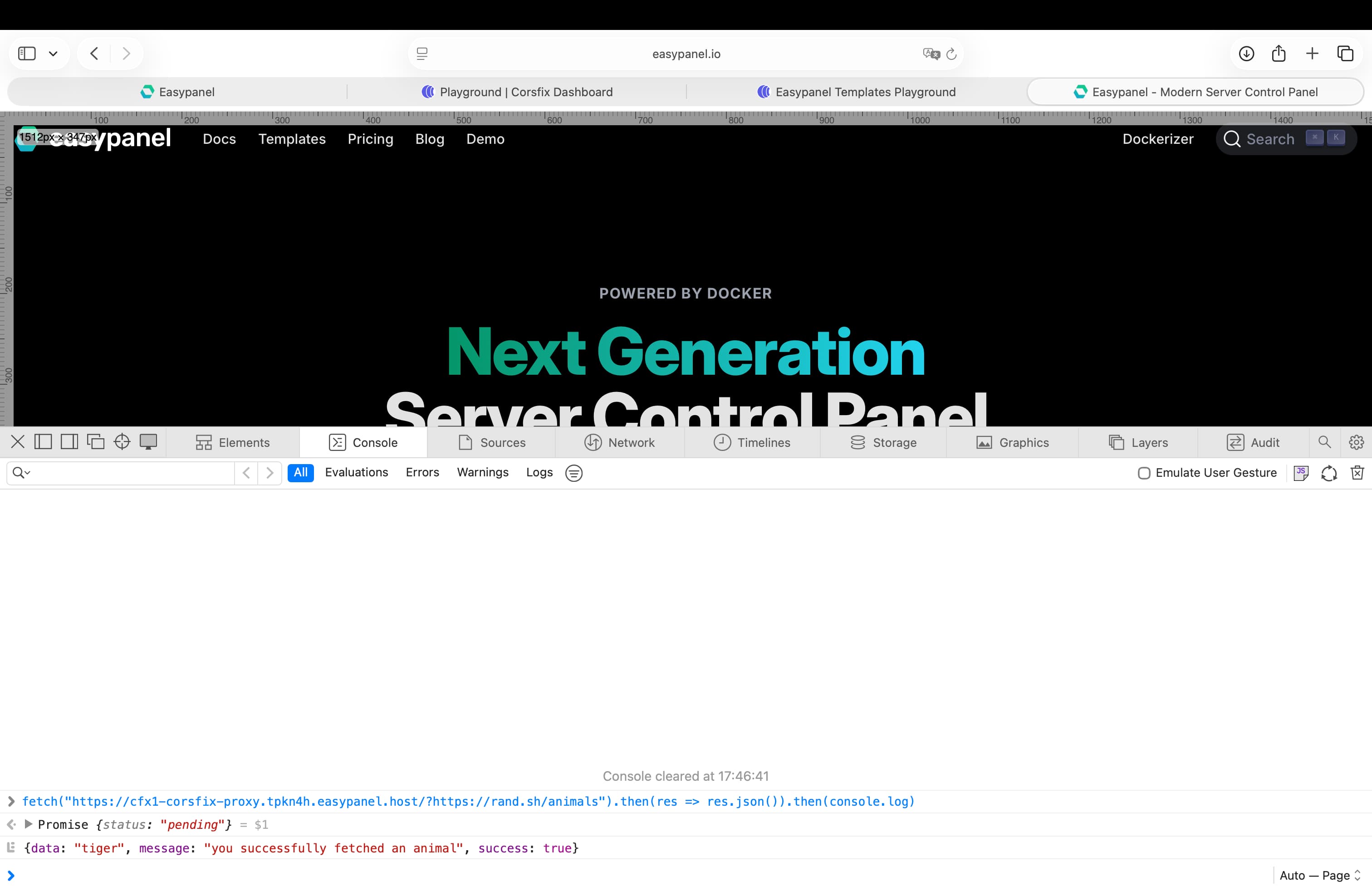 Corsfix Screenshot
